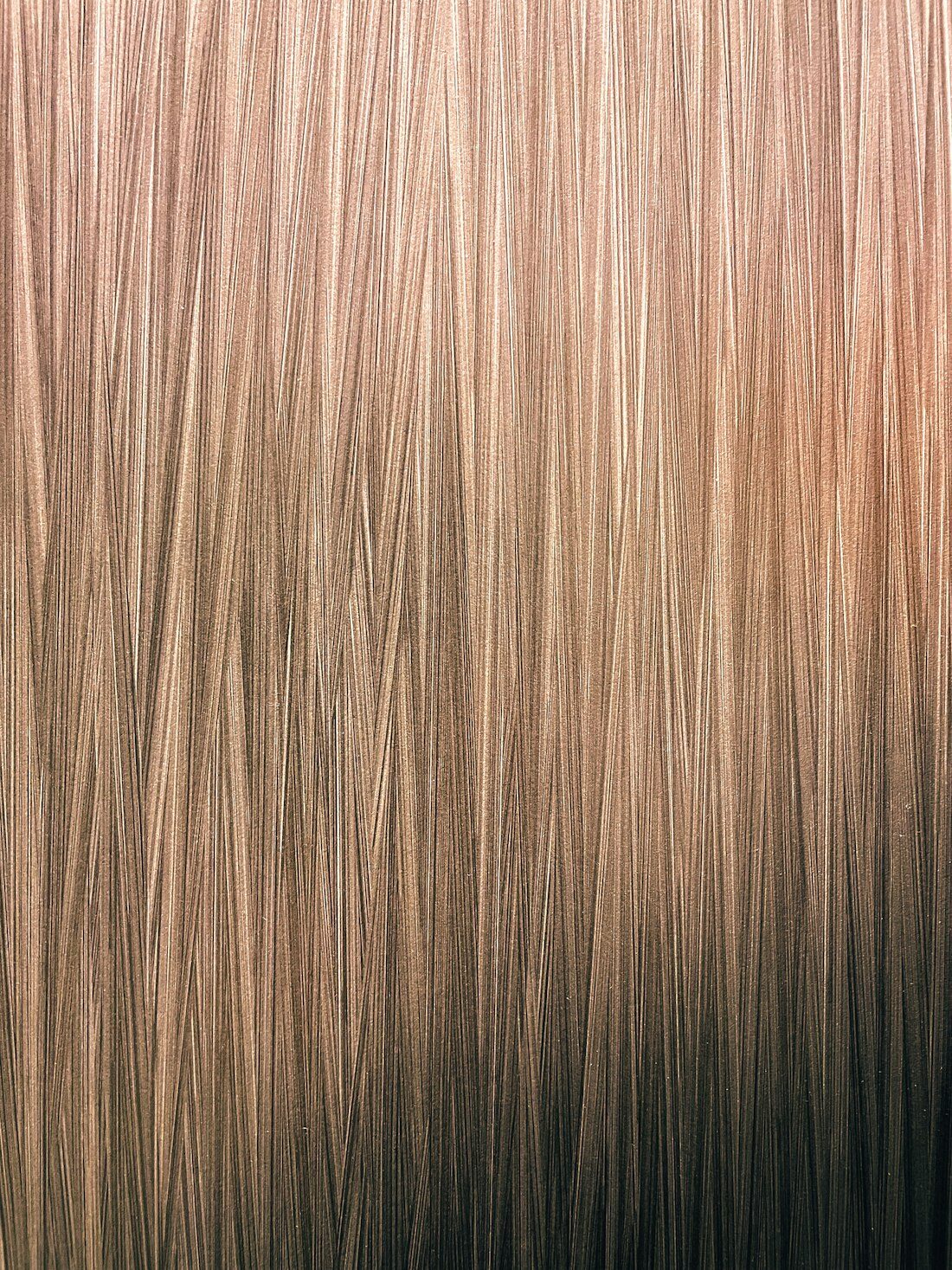 Close-up of smooth, shiny brown and blonde hair